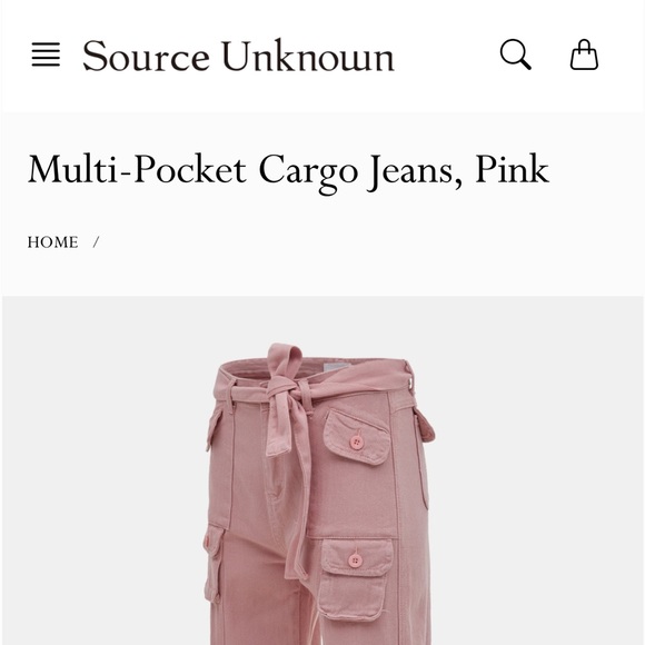 Source Unknown - Pink Cargo Pants - Picture 4 of 5